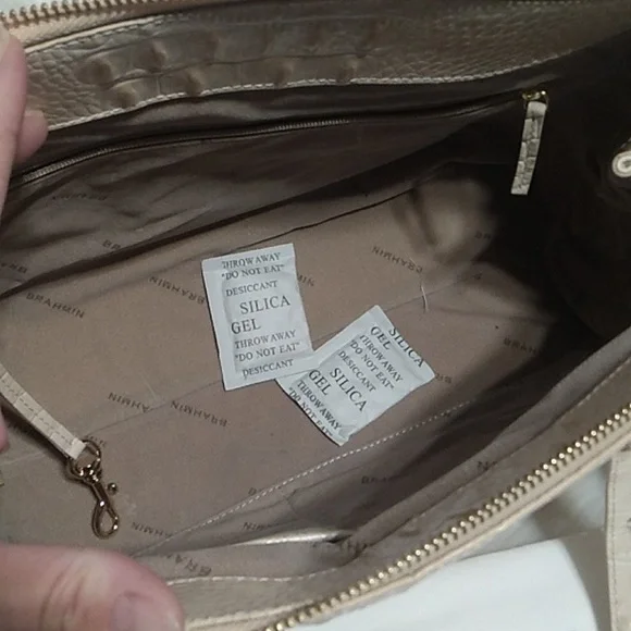 SOLD!! NWT Alice Sunglow Melbourne Genuine Leather Brahmin Bag W Dust Bag - Picture 12 of 16